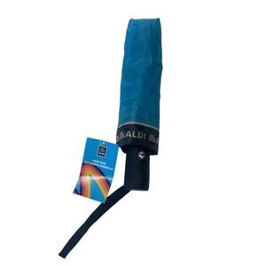 Aldi 2023 Gear Collection Compact Automatic Umbrella Blue (READ)